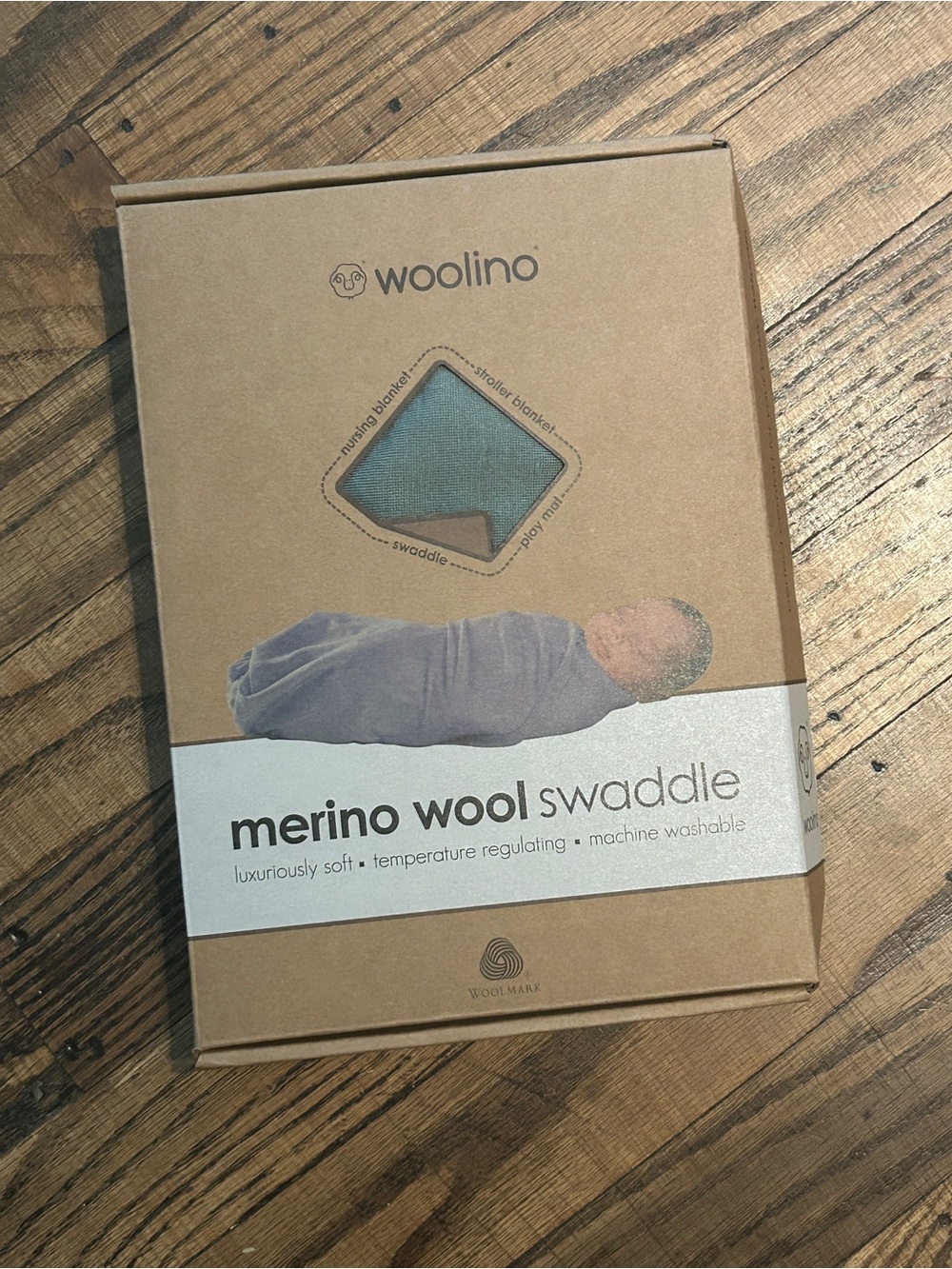 Woolino Merino Wool Swaddle - Green